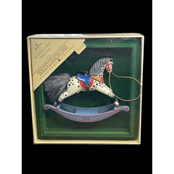 1984 Hallmark Keepsake Christmas Ornament Rocking Horse #4 - Picture 3 of 5
